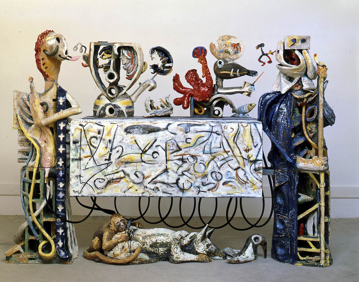 Robert Arneson, Guardians of the Secret II, 1990