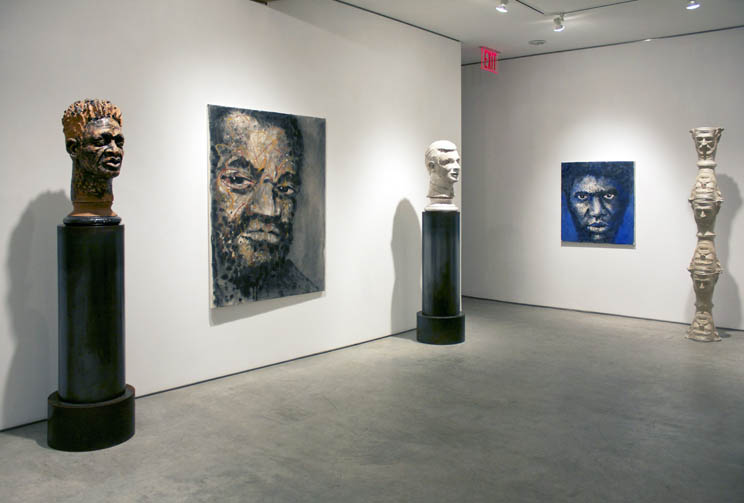 Installation view: Robert Arneson: Troublesome Subjects: Three Decades of Paintings, Sculpture, and Works on Paper, George Adams Gallery, New York, NY, 2013.