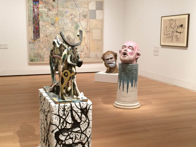 Installation view: The Ceramic Presence in Modern Art, Yale University Art Gallery, New Haven, CT, 2016.