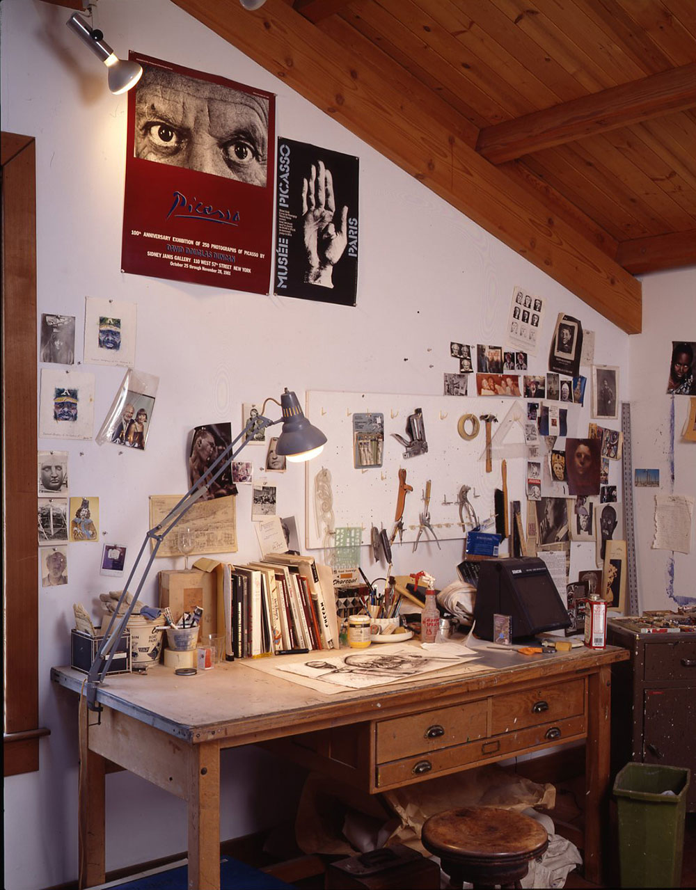 Robert Arneson studio, 1992.